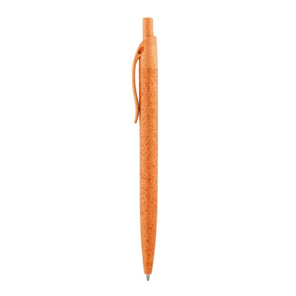 CAMILA. Wheat straw fibre and ABS ball pen with clip
