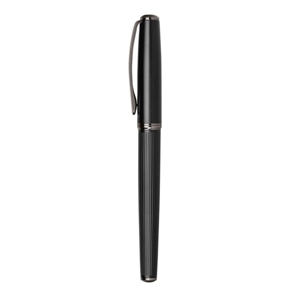 IMPERIO. Metal rollerball and ballpoint set with twist mechanism