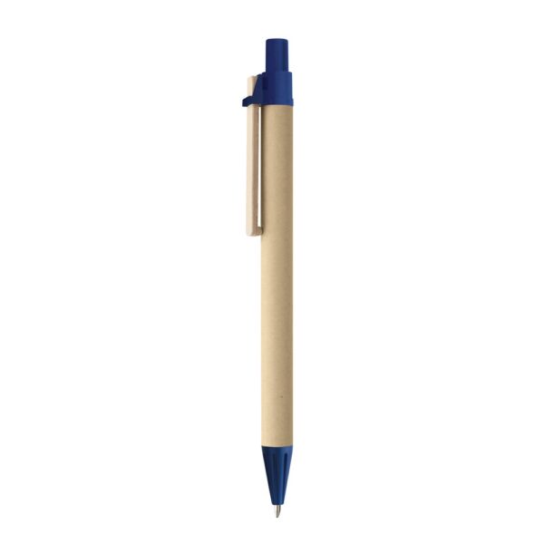 91292_104 NAIROBI. Kraft paper ball pen with wooden clip