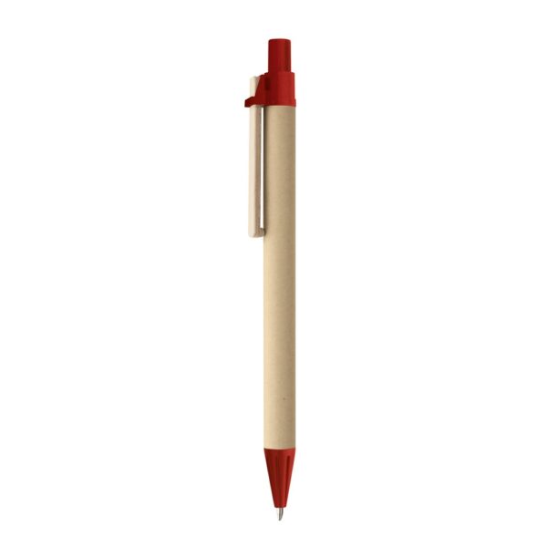 91292_105 NAIROBI. Kraft paper ball pen with wooden clip