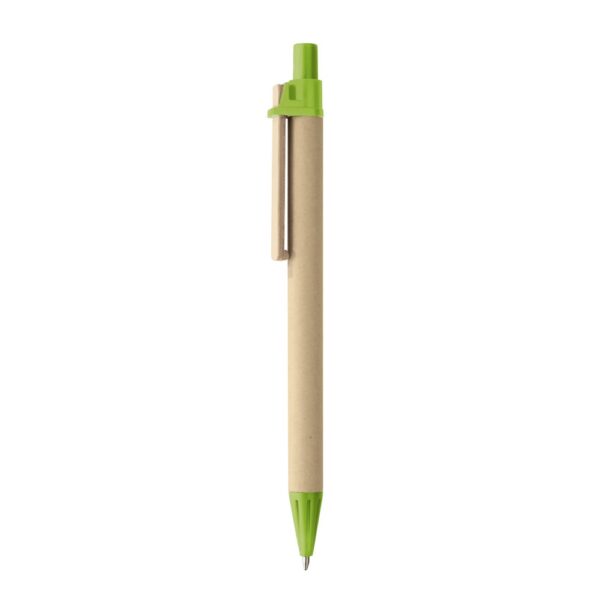 91292_119 NAIROBI. Kraft paper ball pen with wooden clip