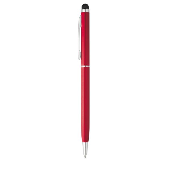 ZOE. Aluminium ball pen with twist mechanism and touch tip