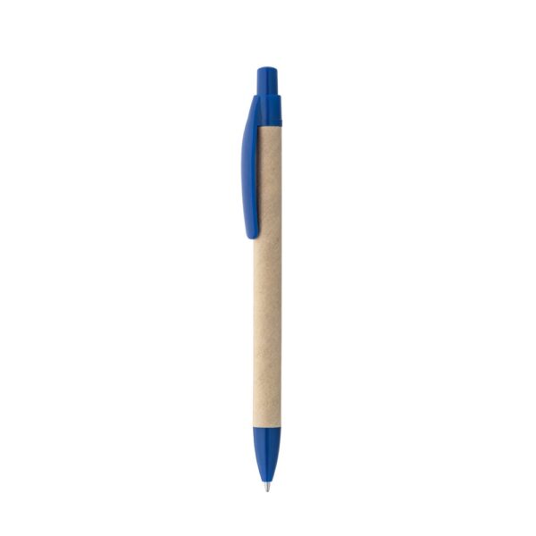 91628_104-b REMI. Ballpoint pen made from 100% recycled paper with clip