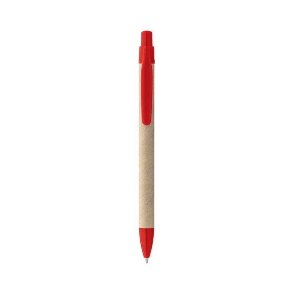 91628_105-a REMI. Ballpoint pen made from 100% recycled paper with clip