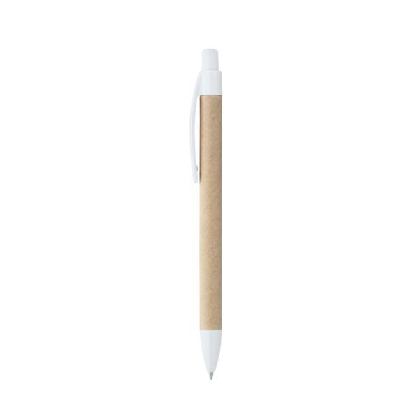 91628_106 REMI. Ballpoint pen made from 100% recycled paper with clip