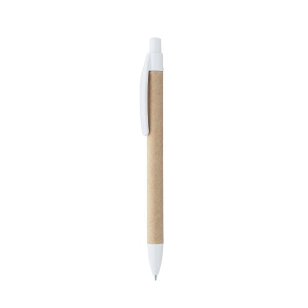 91628_106-b REMI. Ballpoint pen made from 100% recycled paper with clip