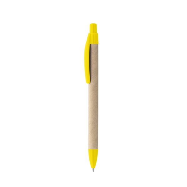 91628_108-b REMI. Ballpoint pen made from 100% recycled paper with clip