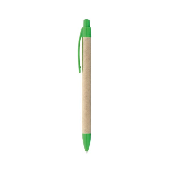 91628_109 REMI. Ballpoint pen made from 100% recycled paper with clip