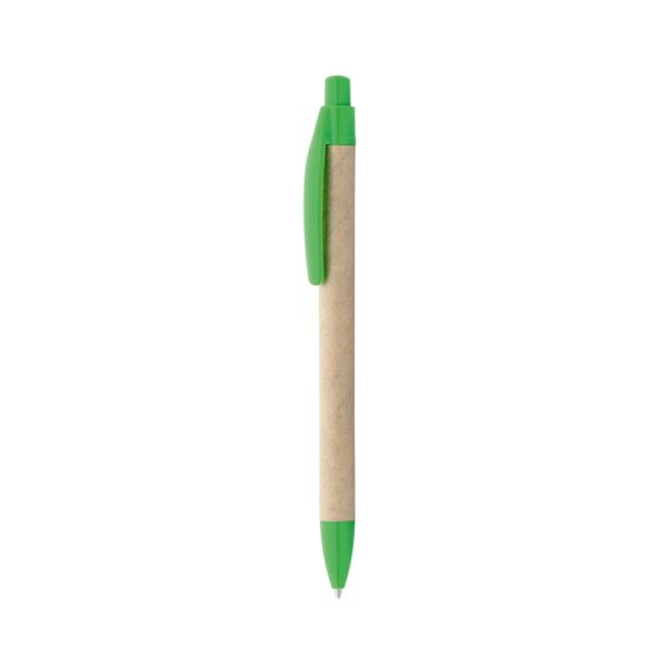 91628_109-b REMI. Ballpoint pen made from 100% recycled paper with clip