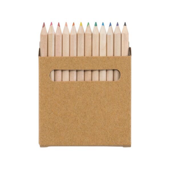 91747_160-a COLOURED. Pencil box with 12 coloured pencils