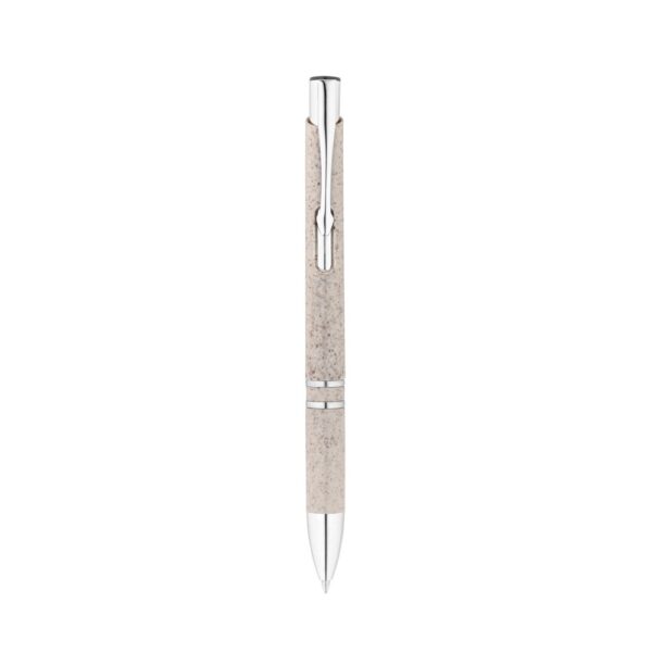 BETA WHEAT. Straw fibre and ABS ball pen with clip