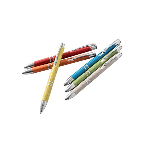 BETA WHEAT. Straw fibre and ABS ball pen with clip