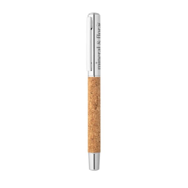 ANDREW. Roller with stainless steel body (90% rSS) and cork with clip