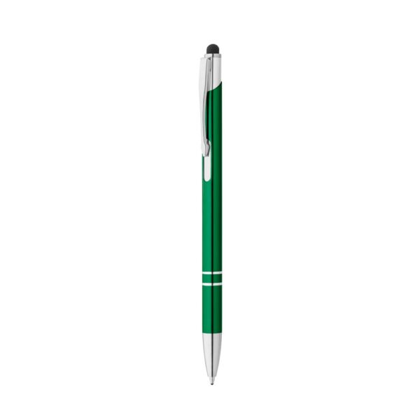 GALBA. Aluminium ball pen with touch tip and clip