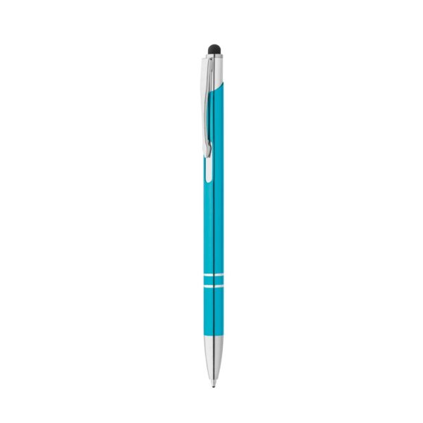 GALBA. Aluminium ball pen with touch tip and clip