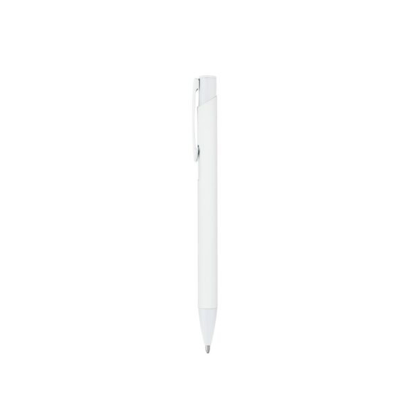 CLINT. Recycled aluminium (100% rAL) ballpoint pen with rubber finish