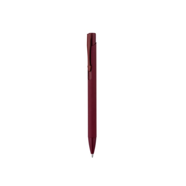 CLINT. Recycled aluminium (100% rAL) ballpoint pen with rubber finish
