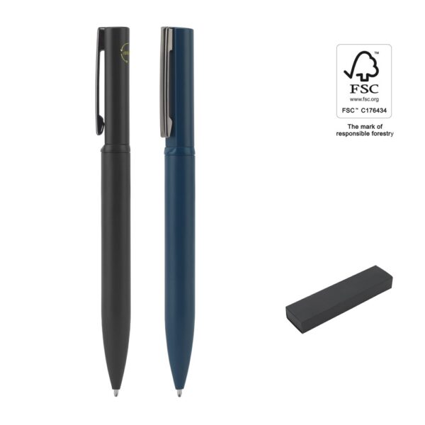 91977_set ELSIE. Elegant metal ballpoint (60% recycled)