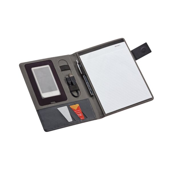 PYNCHON. A5 folder in imitation linen and PU with lined pages
