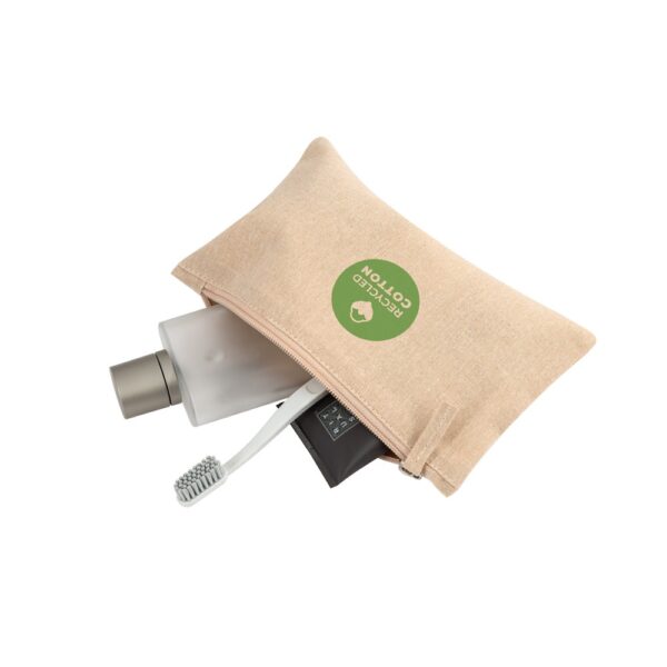 92077_160-c-logo MILLIE. Multifunction bag in recycled cotton (70%) and polyester (30% rPET) (140 g/m²)
