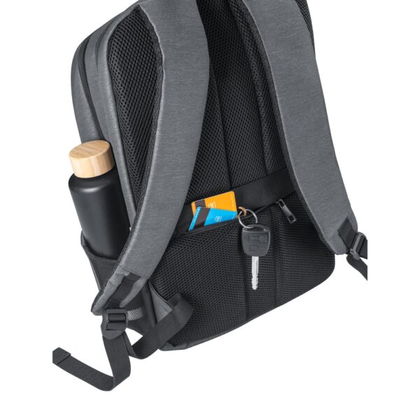 92081_123-d BROOKLYN. Waterproof 2 Tone Nylon 15'' laptop backpack