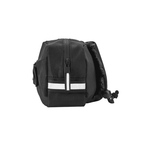92091_103-d DELFOS POUCH. 300D recycled polyester and 600D recycled polyester waist bag with reflective elements
