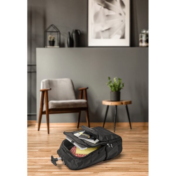 92177_amb AVENIR. 17" Laptop trolley backpack in 1680D and 300D polyester