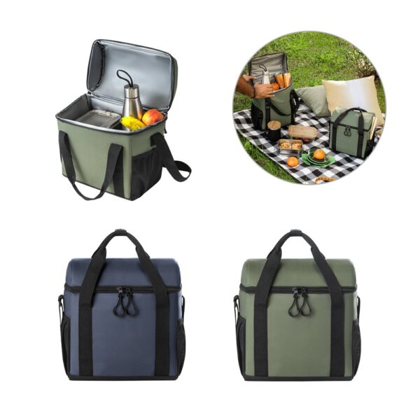 ROMA M. Padded cooler bag in recycled polyester 600D ripstop 11 L