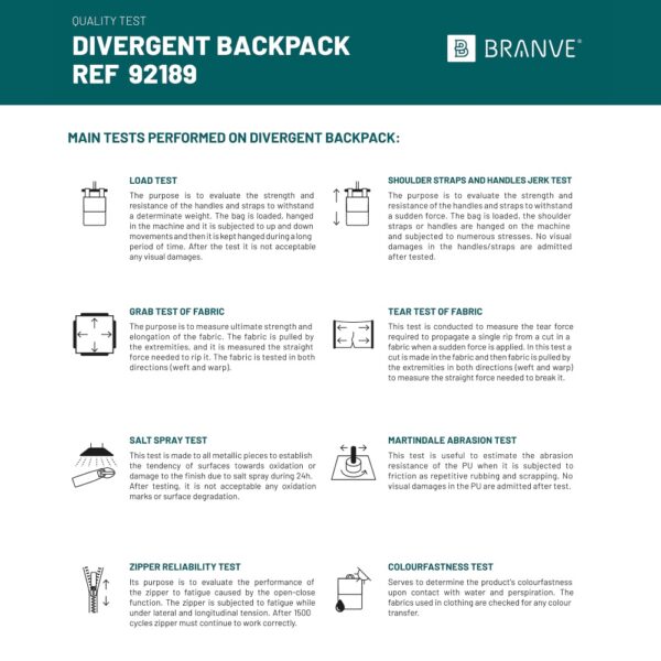 DIVERGENT BACKPACK I. 15'6" Laptop backpack in denim and PU