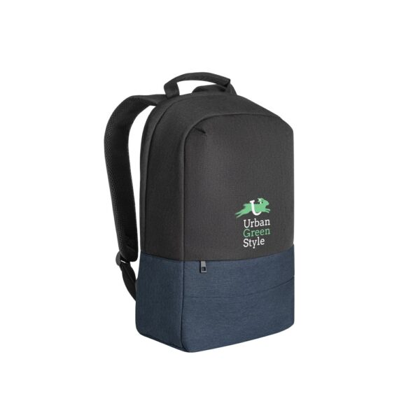 92190_104-logo GENOA BPACK. Anti-theft backpack in 600D high-density recycled polyester