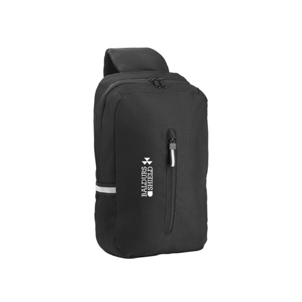 DELFOS. 300D recycled polyester and 600D recycled polyester single strap backpack, with 210D recycled polyester lining