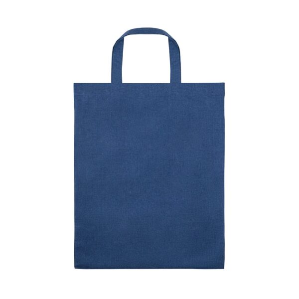 92328_104-b SIENA. Foldable bag in cotton (50%), recycled cotton (30%) and polyester (20% rPET) (140 g/m²)