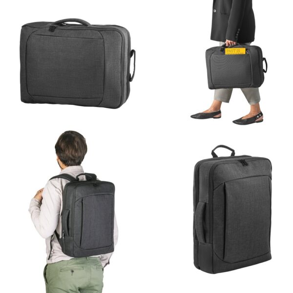 ALEXANDRIA. 15'6" 2 in 1 Laptop backpack in 600D polyester
