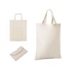 92332_set BEIRUT. Foldable bag in cotton (50%), recycled cotton (30%) and polyester (20% rPET) (140 g/m²)