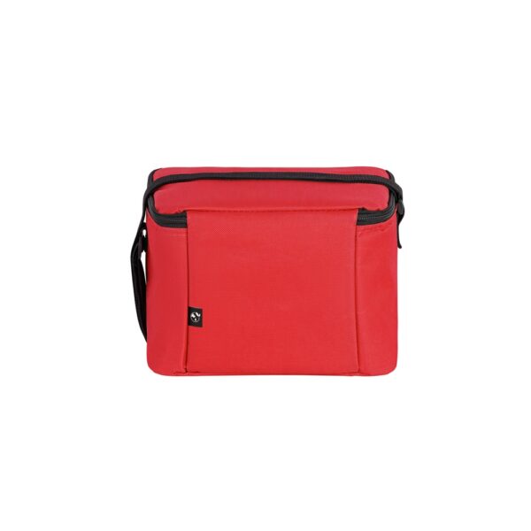 CANCUN. Thermal bag in 600D recycled polyester with adjustable webbing strap 7 L