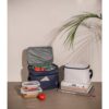 92395_amb CANCUN LARGE. Thermal bag in 600D, recycled polyester, with adjustable webbing strap 14 L