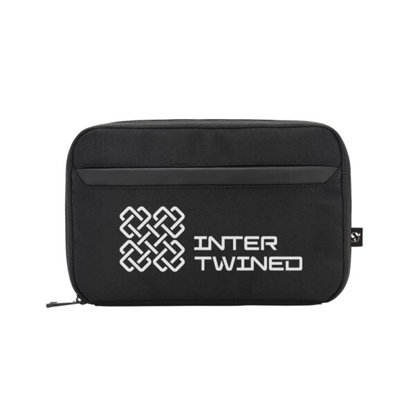 YANGON. Spacious organiser bag for tech accessories in twill with water-repellent coating and 600D recycled polyester