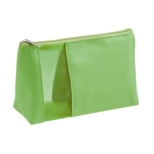 ANNIE. Microfibre and mesh cosmetic bag