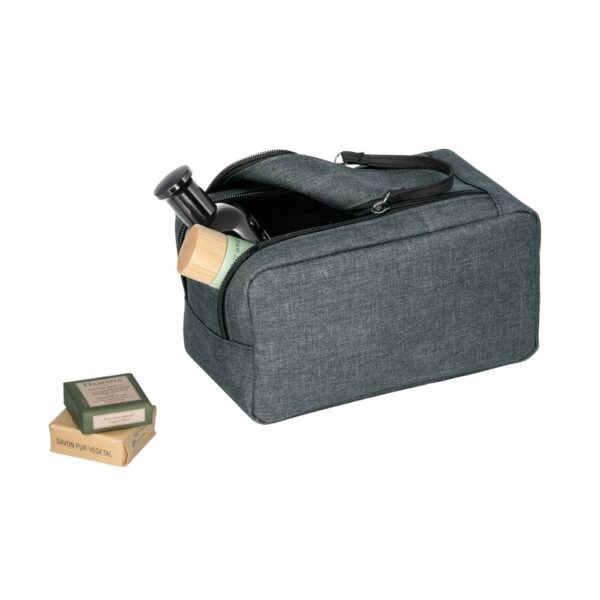 WAYNE. Toiletry bag in high density 600D with handle
