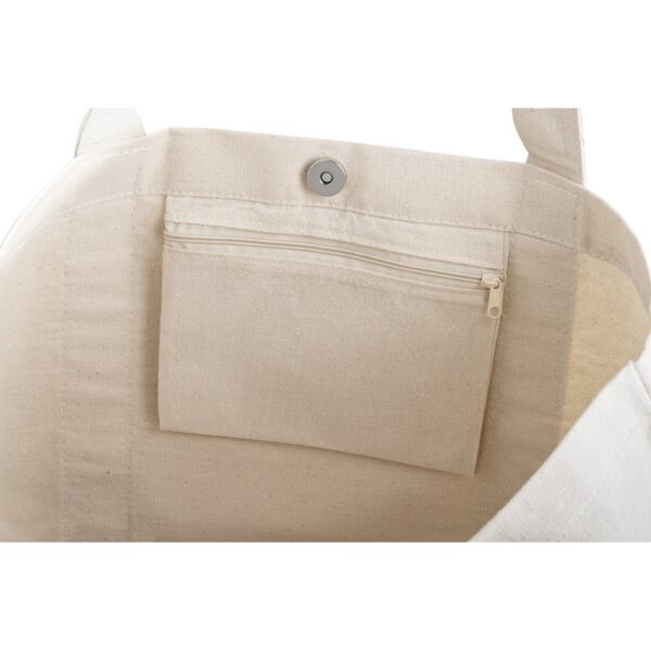92824_150-c VILLE. 100% cotton canvas bag with front and inside pocket (280 g/m²)