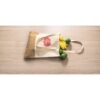 MERCAT. 100% cotton bag (160 g/m²) with imitation jute details