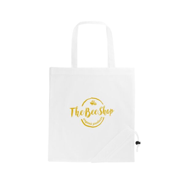 92906_106-logo SHOPS. Foldable bag in 190T