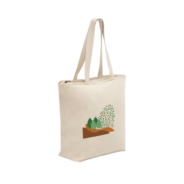 HACKNEY. 100% cotton bag with zipper (280 g/m²)