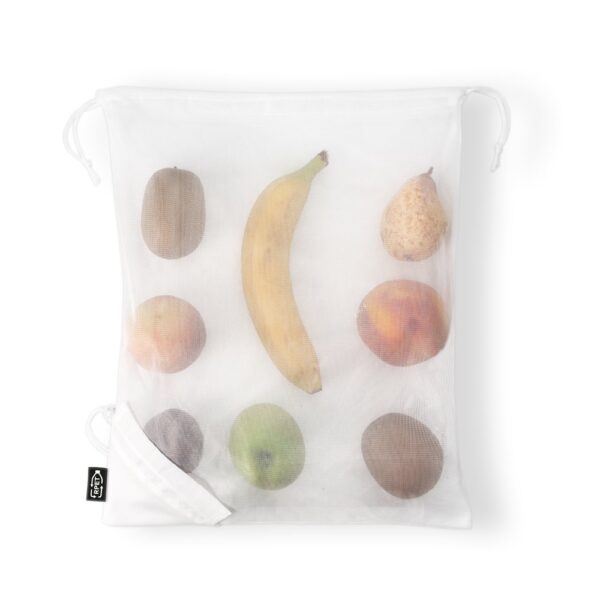 92934_106-c BOLZANO. Foldable bag made of mesh and 190T recycled polyester (100% rPET)