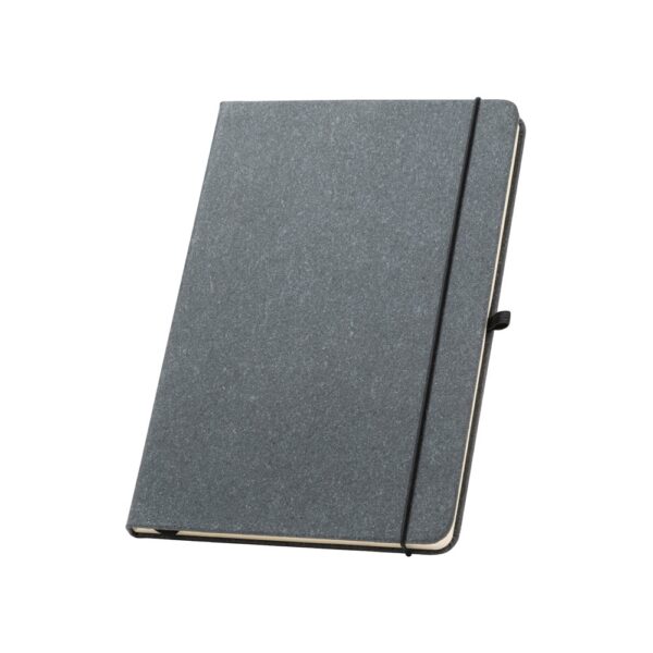 93087_103 MATISSE. A5 notebook with rigid cover in leather (70% recycled) with lined sheets
