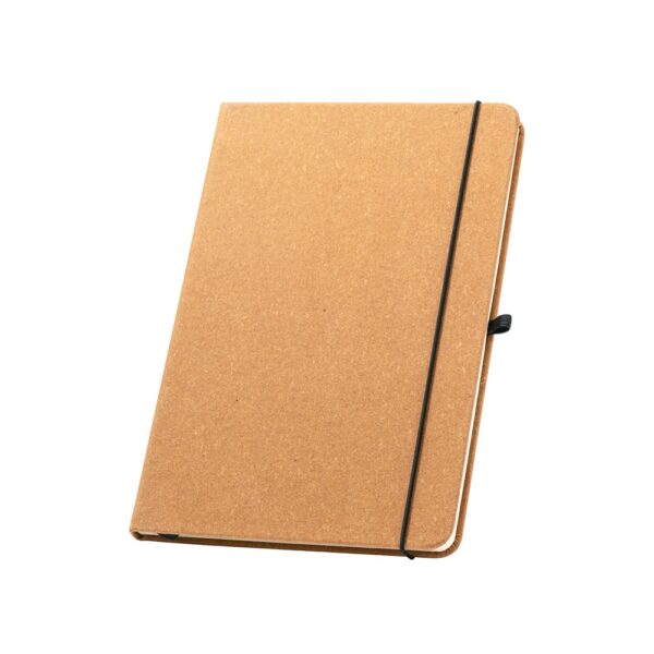 93087_111 MATISSE. A5 notebook with rigid cover in leather (70% recycled) with lined sheets