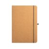 93087_111-a MATISSE. A5 notebook with rigid cover in leather (70% recycled) with lined sheets