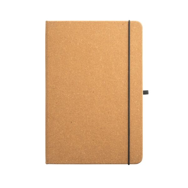 93087_111-a MATISSE. A5 notebook with rigid cover in leather (70% recycled) with lined sheets