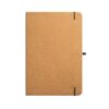 93087_111-b MATISSE. A5 notebook with rigid cover in leather (70% recycled) with lined sheets