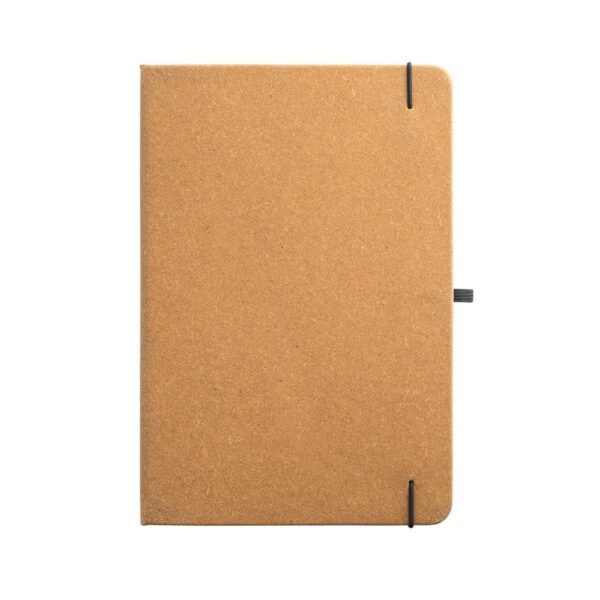 93087_111-b MATISSE. A5 notebook with rigid cover in leather (70% recycled) with lined sheets